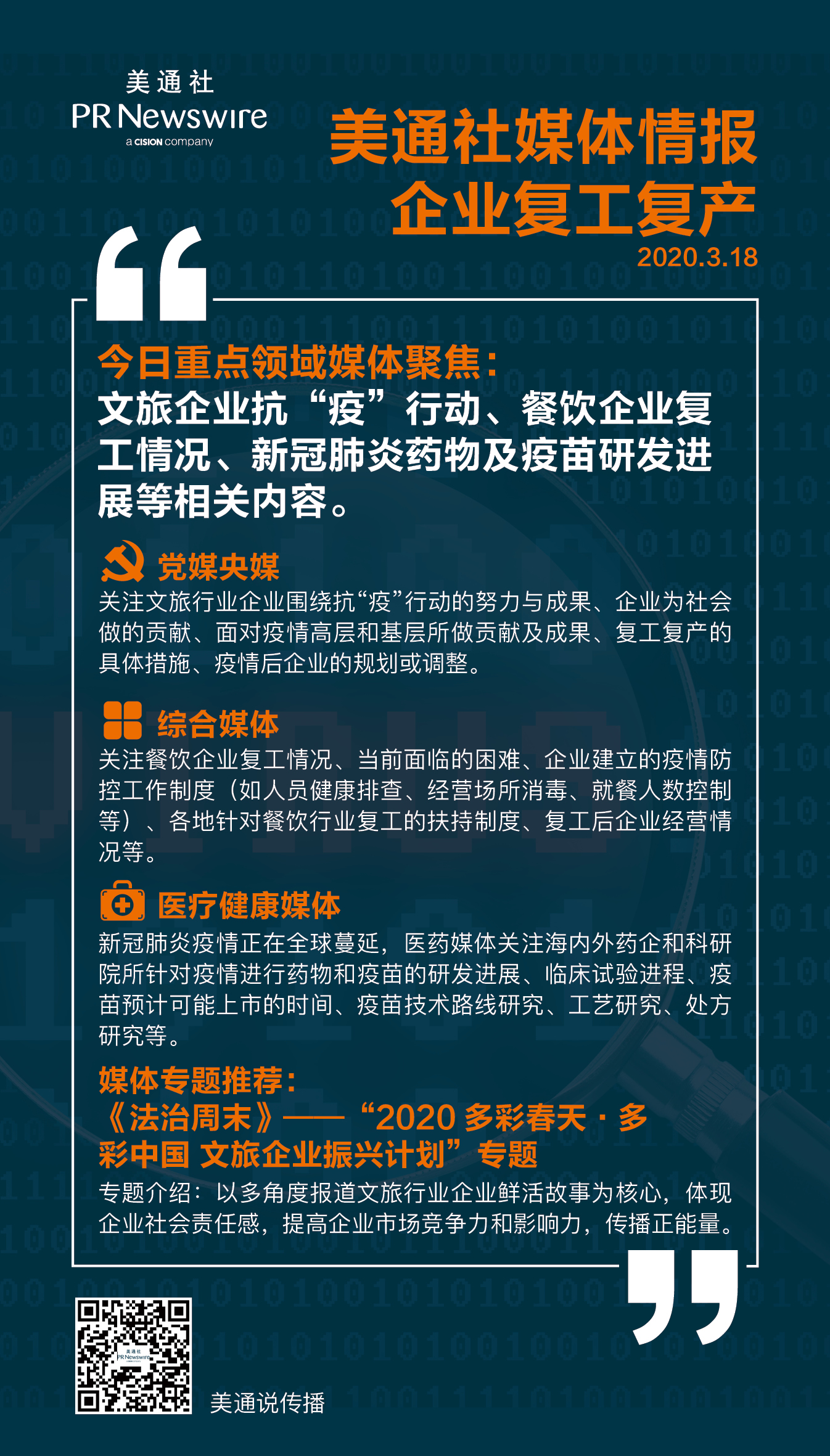 【3.20一周媒體聚焦】金融科技、文旅、時(shí)尚消費(fèi)企業(yè)振興與發(fā)展