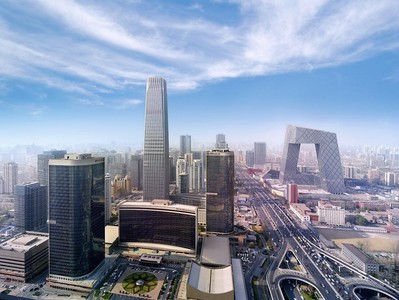 北京國(guó)貿(mào)大酒店位于中國(guó)國(guó)際貿(mào)易中心這座330米高的摩天大廈內(nèi)。