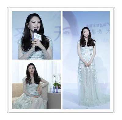 張雨綺以其驚艷的“無死角美麗”，詮釋凝潤、晶透、柔滑的天寵冰肌