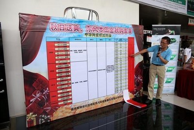 2小時(shí)的購(gòu)車活動(dòng)共售出車輛37臺(tái)，累計(jì)售車款項(xiàng)達(dá)540萬(wàn)元