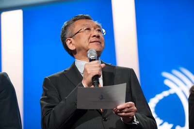 安利公益基金會常務(wù)副主席，安利（中國）總裁黃德蔭在克林頓全球倡議年會演講
