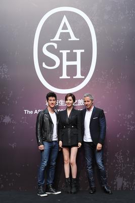 左起：李治廷先生、李多海小姐、<br />ASH品牌設(shè)計(jì)師Patrick Ithier先生